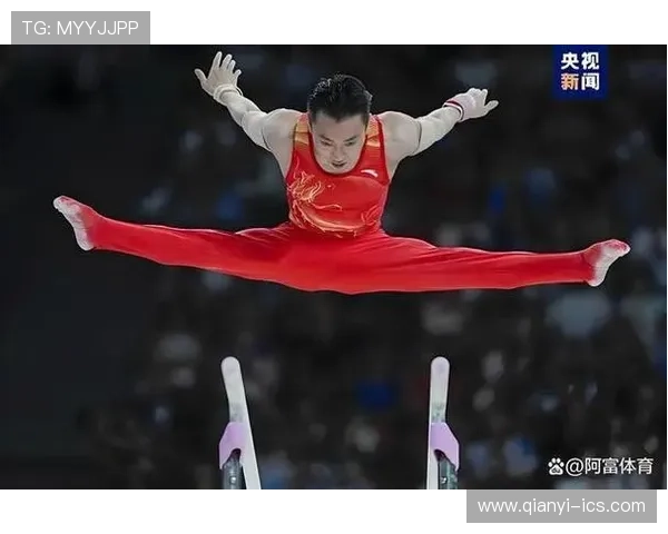 全运会体操男子双杠决赛中邹敬园发挥出色强势问鼎桂冠最终折桂